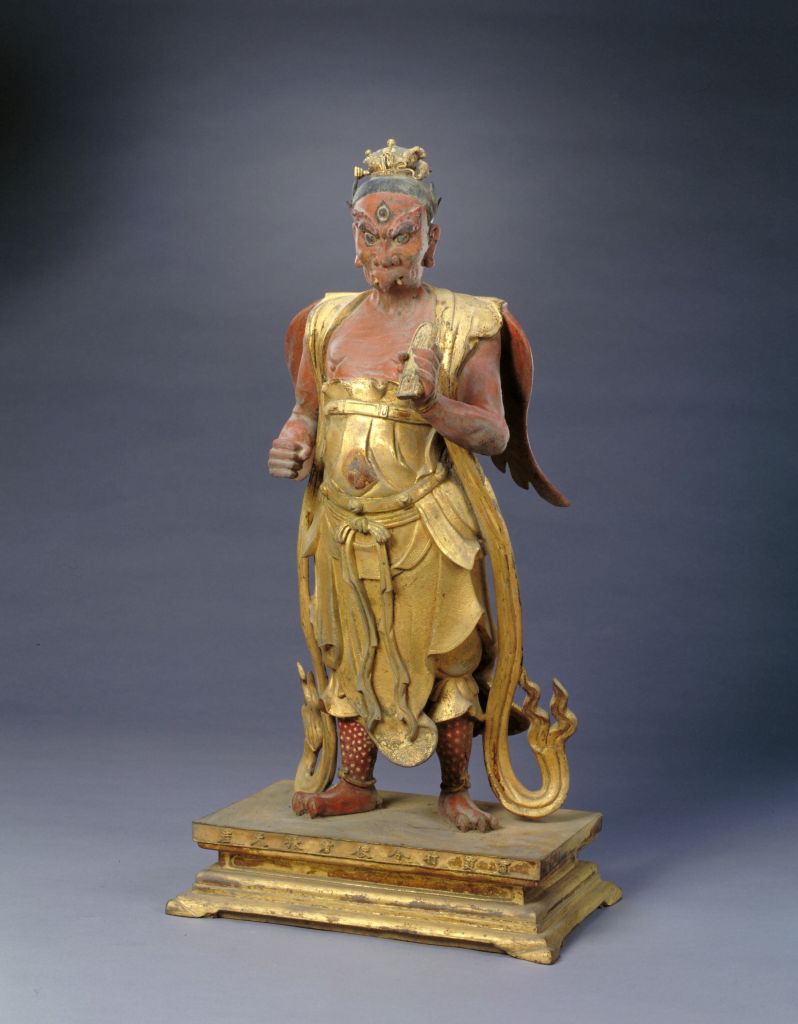 图片[1]-Bronze gilded statue of Zhang Tianjun-China Archive